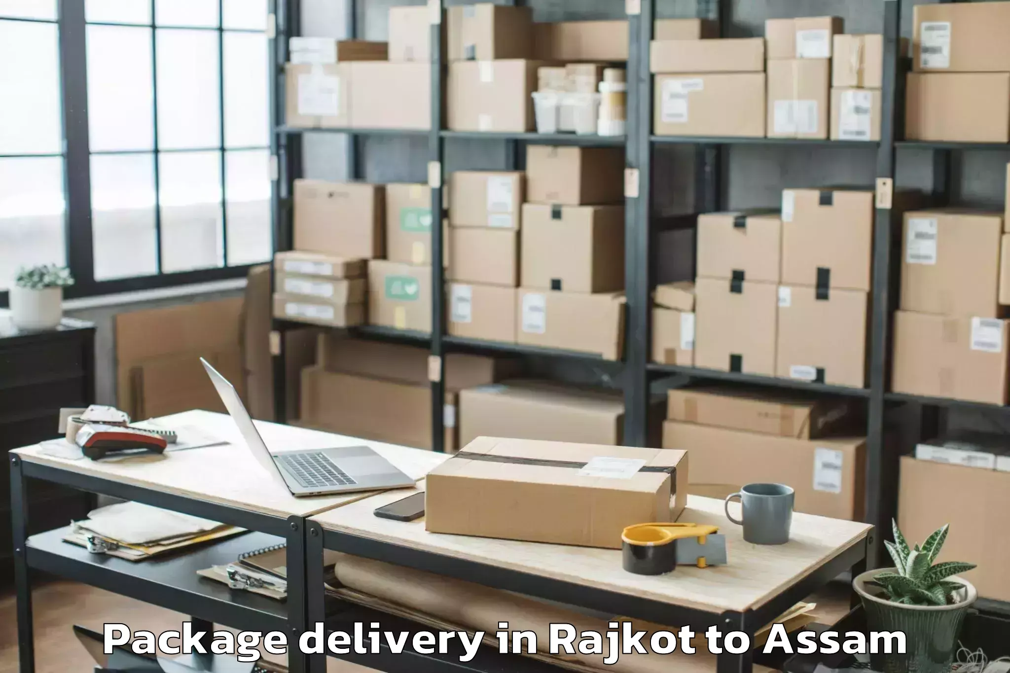 Book Rajkot to Haflong Package Delivery Online